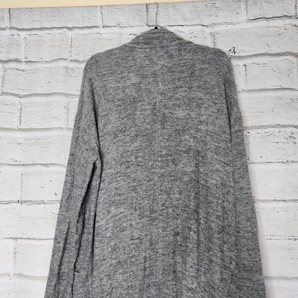 Nic+Zoe Womens Gray Open Front Long Sleeve Knit Rayon Blend Cardigan Medium - Picture 8 of 10